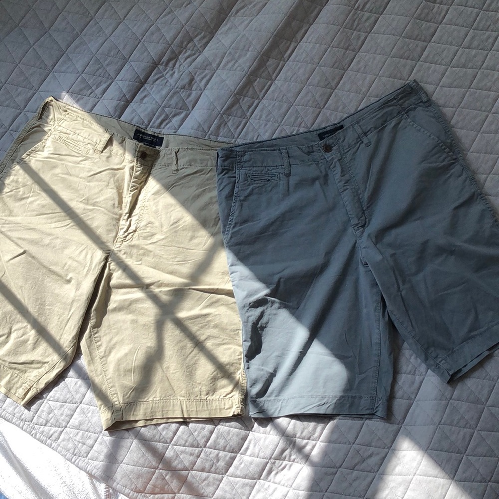 American Eagle Next Level Flex Khaki Shorts
